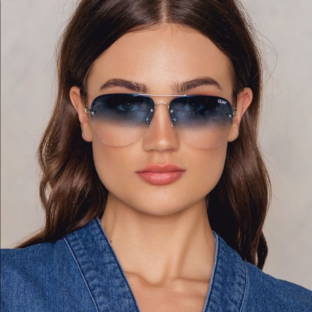 Quay Fade Blue Lens Sunglasses